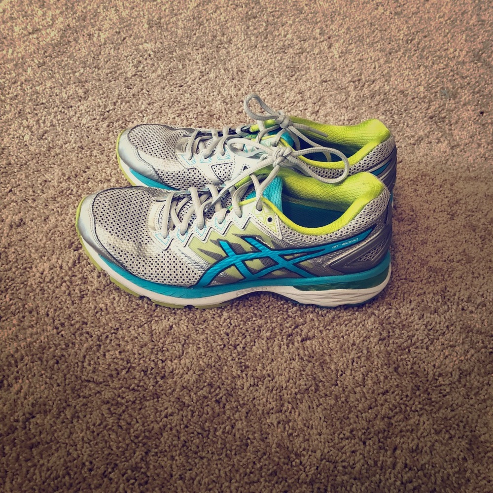 ASICS 2000 SILVER/TURQUOISE/LIME SHOES